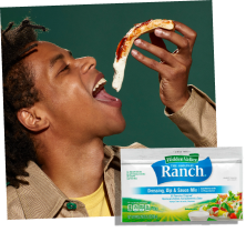 Ranch on pizza